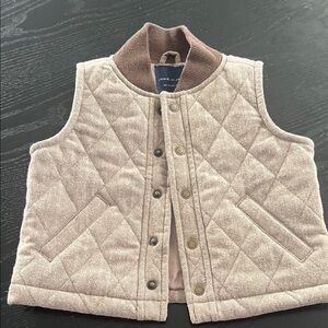 Janie and Jack Brown Quilted Vest